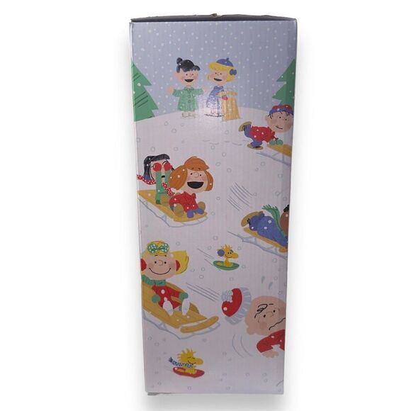Hallmark 2023 Snoopy Peanuts Sledding Table Figurine with Sound and Motion - Picture 3 of 6